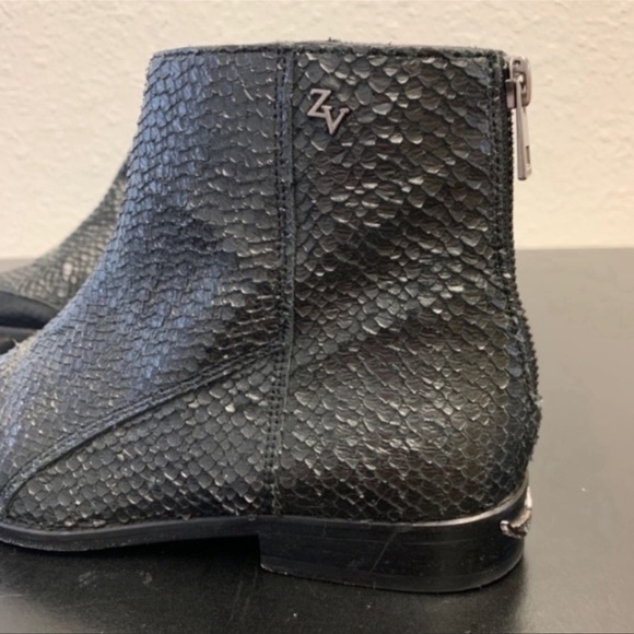 Zadig & Voltaire snake skin ankle boots size 6 - Picture 3 of 11